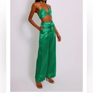 RESA Sasha trousers in verde